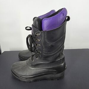 CKX Snowmobile Boots Men’s 7 Black Purple Winter Pac Duck Boots Waterproof